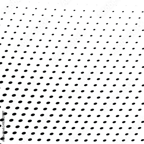 Abstract halftone wave dotted background. Halftone  grunge pattern with square.  Vector halftone modern pop art twisted texture for poster, cover, business card, postcard, art label layout, sticker.