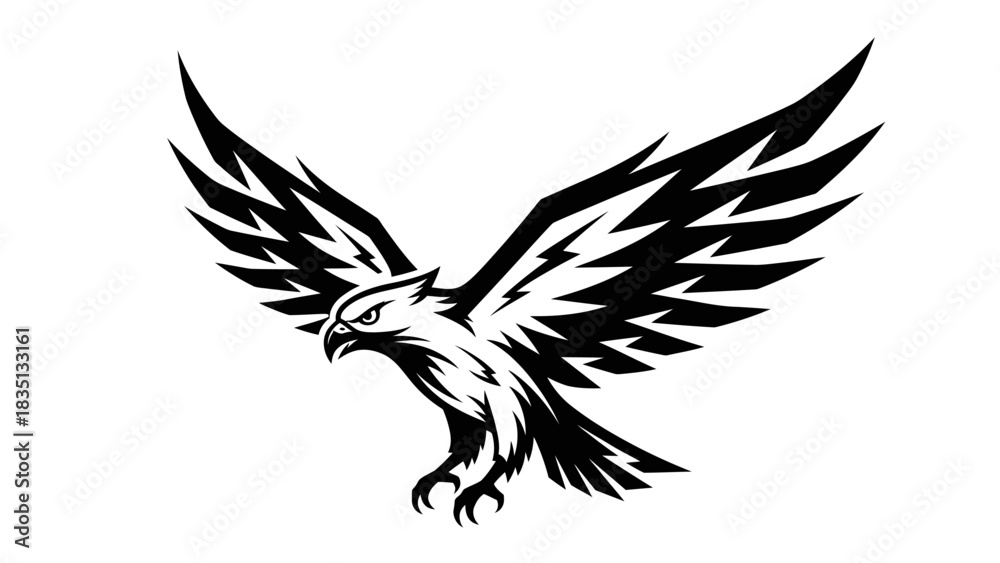 Fototapeta premium Majestic Eagle Soaring - A Symbol of Freedom and Power in Flight.