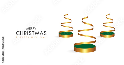 Merry Christmas background. Christmas elements. Merry Christmas card. Vector Illustration. Holiday greeting banner and card template. Christmas ornament design.