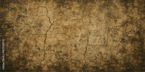 Vintage aged brown parchment paper texture with old wood grunge background