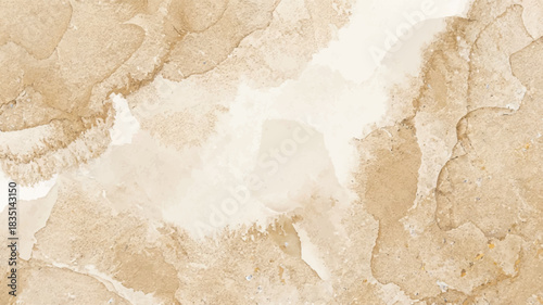 Abstract watercolor background brown beige texture. Art paint pattern splash. Artistic stain backdrop.