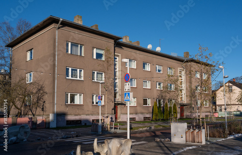 Street  view in Pärnu, Estonia, Europe