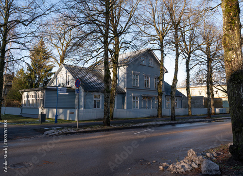 Street  view in Pärnu, Estonia, Europe
