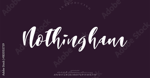 Abstract Fashion font alphabet. Minimal modern urban fonts for logo, brand etc.