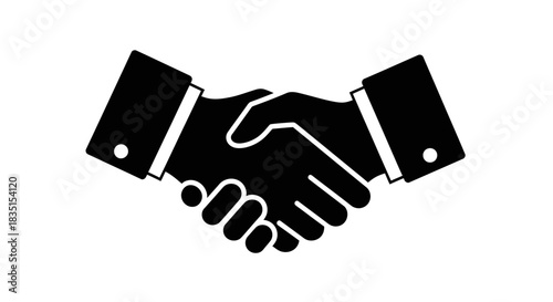 Handshake Icon – Business Partnership Agreement Symbol for Professional Use