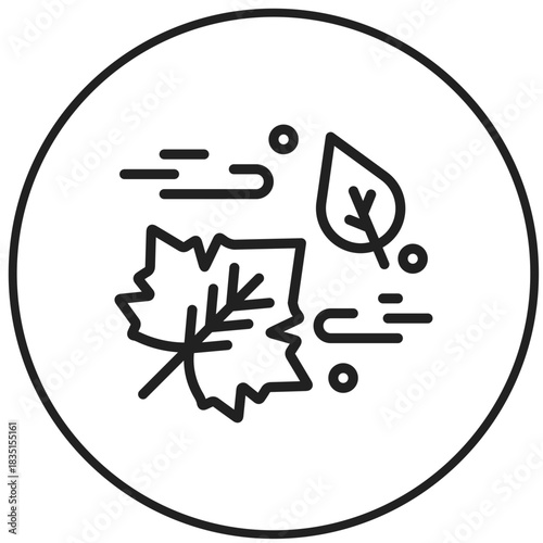 Fallen Leavesicon vector image. Suitable for mobile apps, web apps and print media.