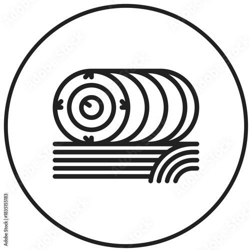 Hay Baleicon vector image. Suitable for mobile apps, web apps and print media.