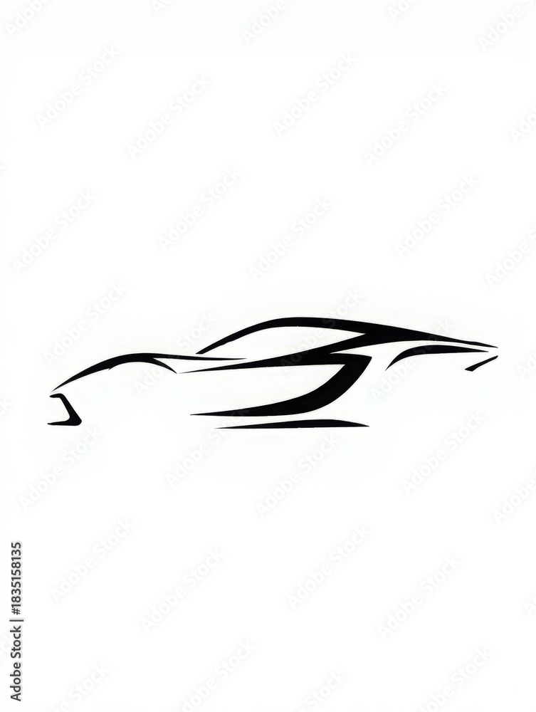 Fototapeta premium Car Tattoo, Aggressive, Racing Tattoo For Vehicles