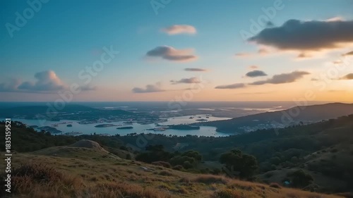 panorama of the city of the mountains