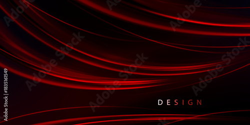 Exquisite red wavy chaotic background with glitter.