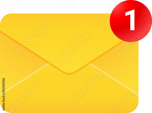 New Email Notification Icon, Vector