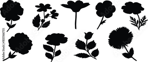 Abstract vector design with geometric shapes and color gradients in cmyk and grayscale