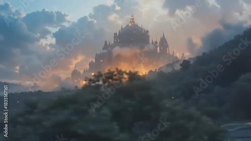 panorama of the mountains