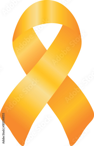 Orange ribbon to raise awareness for leukemia and kidney cancer