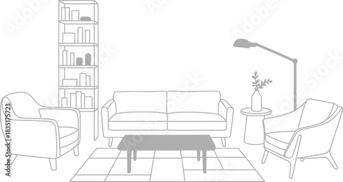 Modern living room interior design inspiration showcasing furniture layout ideas