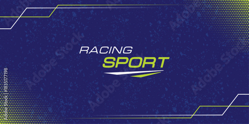Abstract Sports Background Vector. Racing Sports Background Vector Illustration