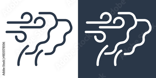 Wind or Air Flow Icon