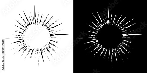 	
Dynamic abstract spiral sound wave rhythm lines. Circular spiral sound wave rhythm of lines. Circular futuristic abstract lines, black and white background.	
