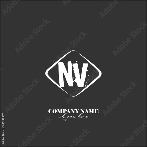 Vector NV illustration of a logo for a company background abstract