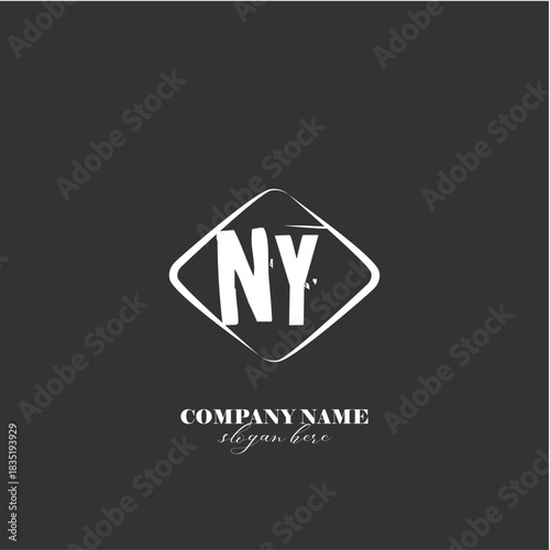 Vector NY illustration of a logo for a company background abstract