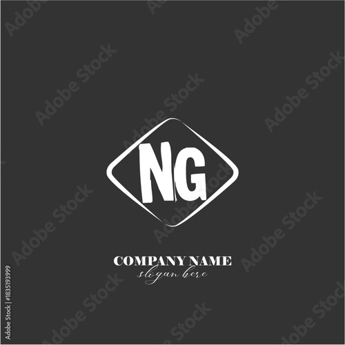 Vector NG illustration of a logo for a company background abstract