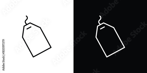 Tag icon. Editable Vector symbols. Set of line icons on white background.