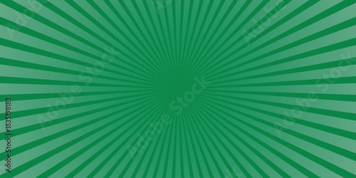Vibrant green radial burst background with converging lines and subtle gradient effect for dynamic design and energetic themes
