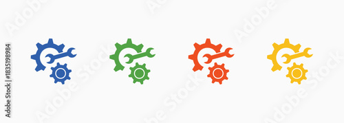 Setting Icon Set Color Multiple Style Collection Element For Design