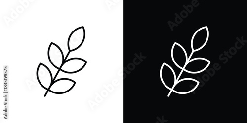 Wheat icon. Editable Vector symbols. Set of line icons on white background.