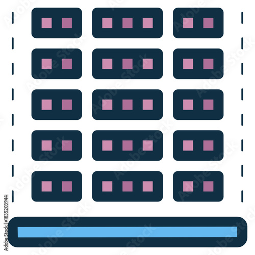 cinema seating chart icon