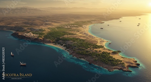 Aerial View of Socotra Island