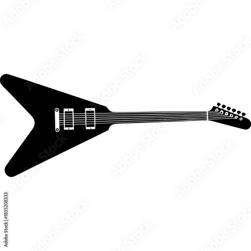 electric guitar isolated on white