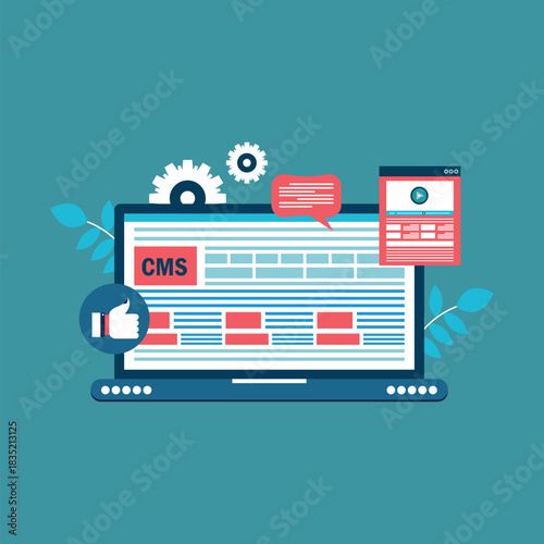 Content management system, CMS. Modern technologies and website promotion on Internet