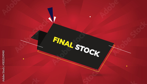 final stock editable eps format web banner vector art illustration template design black gray shapes white yellow bold font red gradient abstract sun shine background 4k business illustration vector d