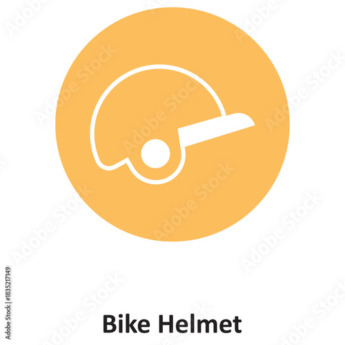Bike Helmet Vector icon which can easily modify or edit