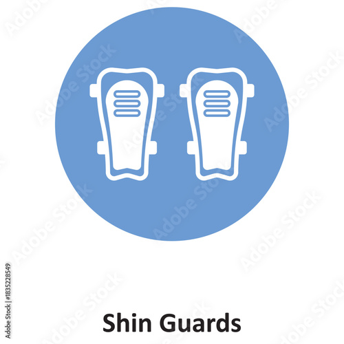 Shin Guards Vector icon which can easily modify or edit