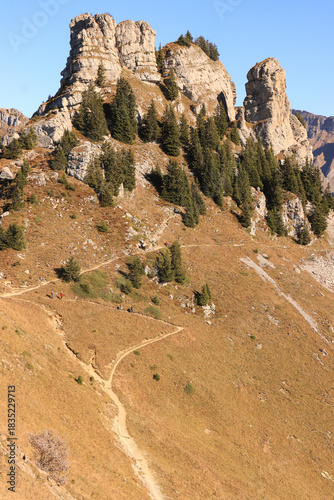 Wanderziel voraus, Blick zum Oberberghorn (Berner Oberland)