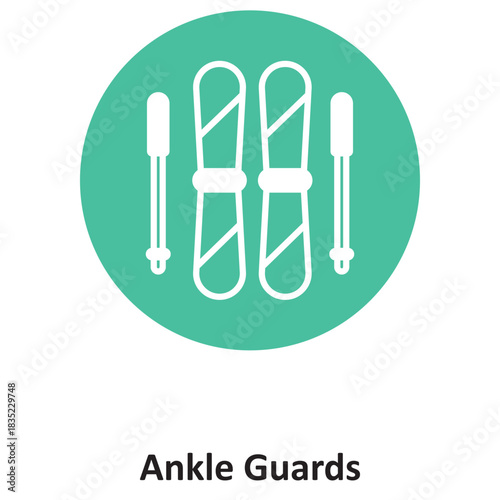Ankle Guards Vector icon which can easily modify or edit