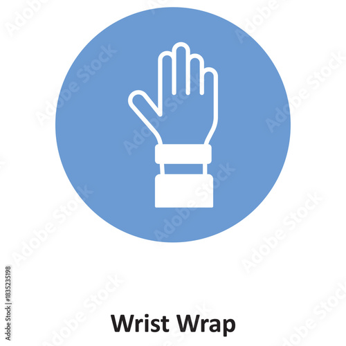 Wrist Wrap Vector icon which can easily modify or edit