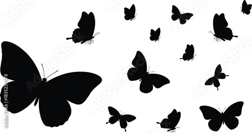 Single Black Vector Silhouette of a Man Walking a Dog on a Leash, Showing Pet Ownership, Outdoor Exercise, and Loyal Animal Companion Concepts.