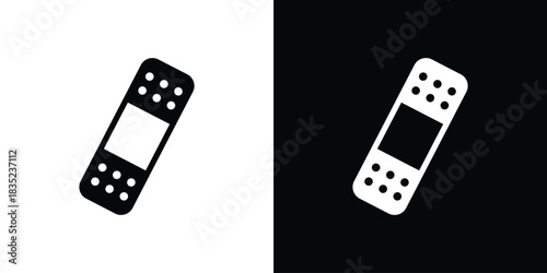 Band aid icons pictogram. Vector isolated shape in modern doodle style.