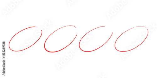 Rating stars red outline design vector element illustration