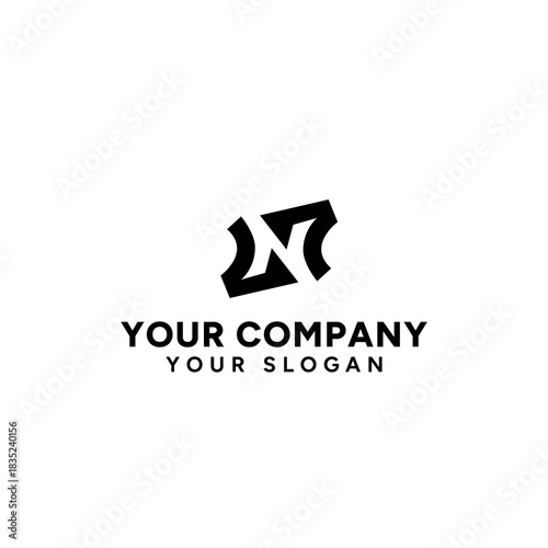 Playful and creative N monogram perfect for youthful brands.