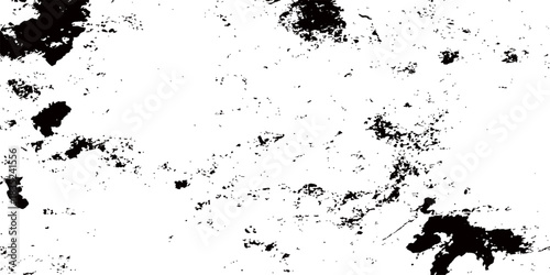 Abstract black ink splat and grunge paint splash texture for art design illustration pattern