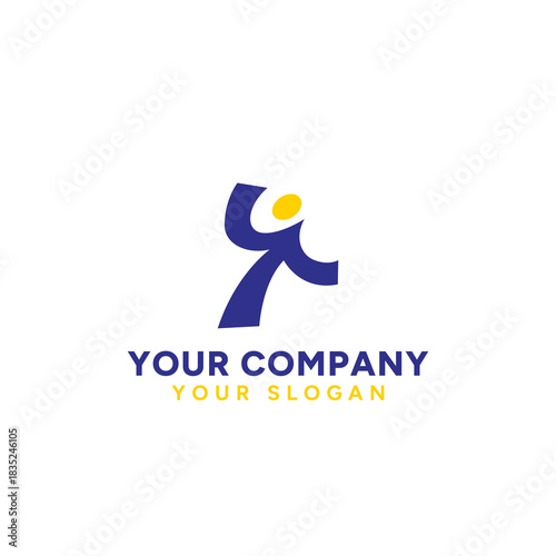 Elegant, minimalist logo representing fitness and sport.