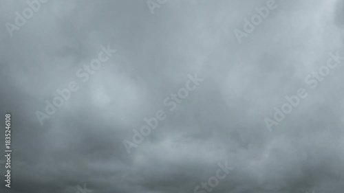 Large and gray cloudy sky
