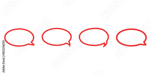Speech bubble message communicate talking line design