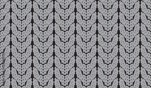 ニット　編み　ケーブルニット　アランセーター