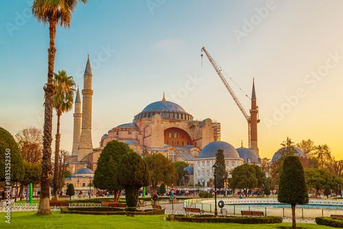 Foto The Hagia Sophia Mosque at dawn