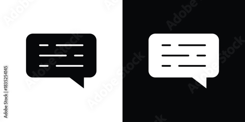 Subtitles icons pictogram. Vector isolated shape in modern doodle style.